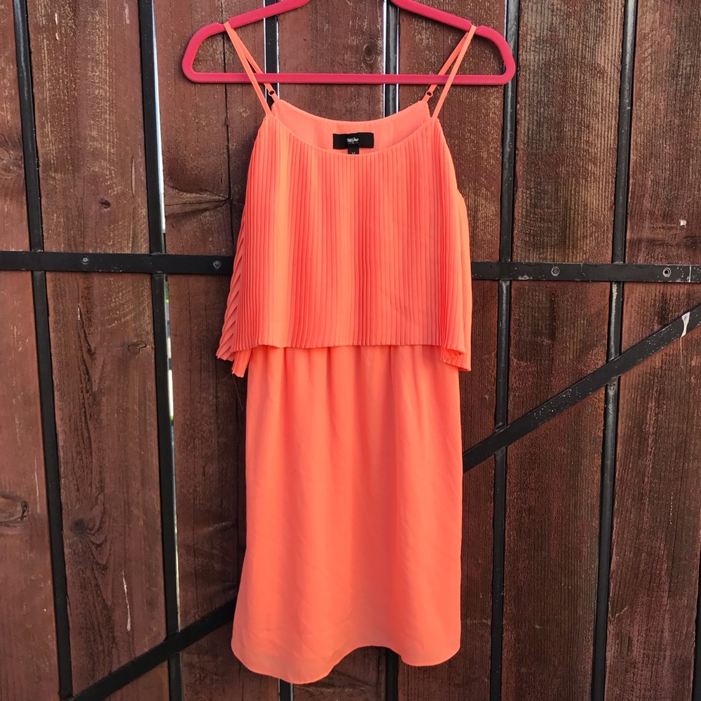 Spaghetti Strap Peach Dress